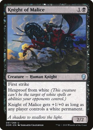 Knight of Malice [Dominaria] | Event Horizon Hobbies CA