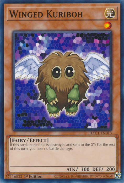 Winged Kuriboh [HAC1-EN013] Common | Event Horizon Hobbies CA