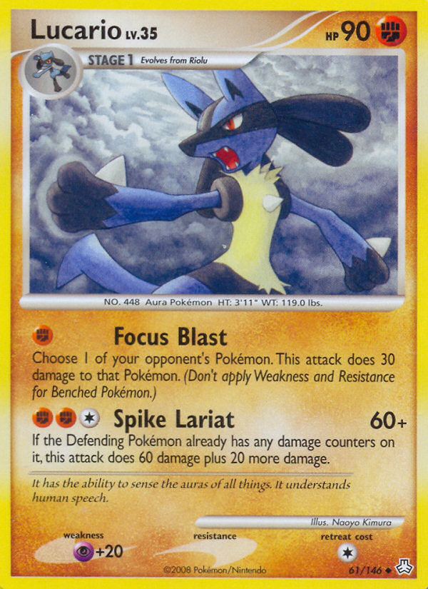 Lucario (61/146) [Diamond & Pearl: Legends Awakened] | Event Horizon Hobbies CA