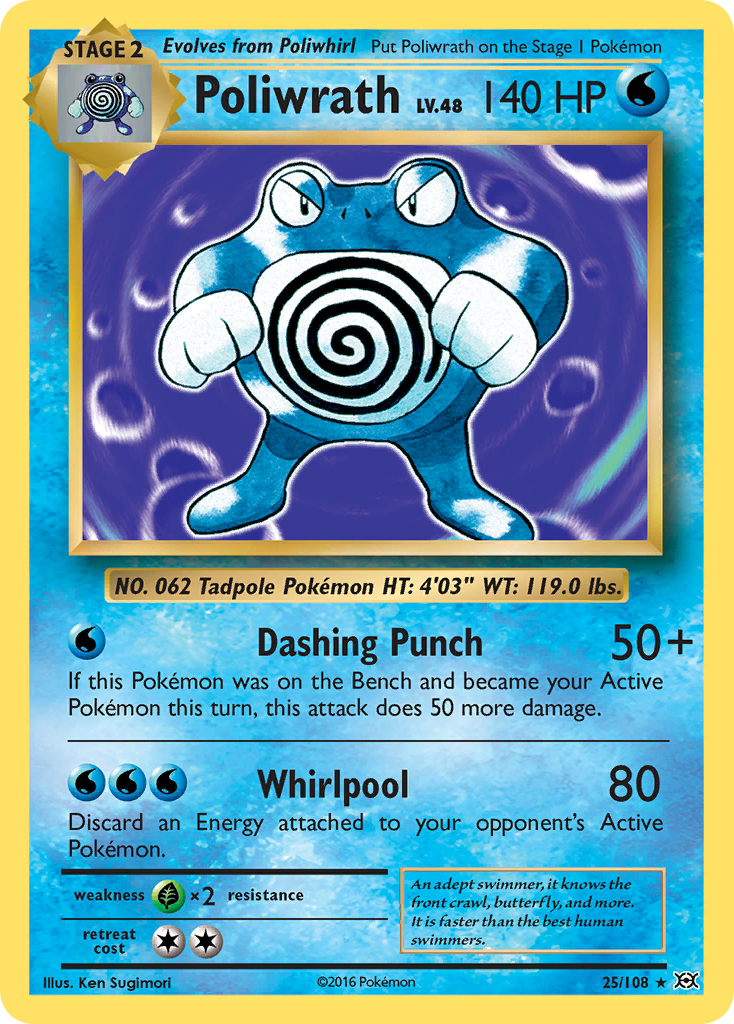 Poliwrath (25/108) [XY: Evolutions] | Event Horizon Hobbies CA