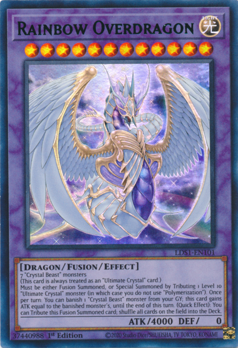 Rainbow Overdragon (Green) [LDS1-EN101] Ultra Rare | Event Horizon Hobbies CA