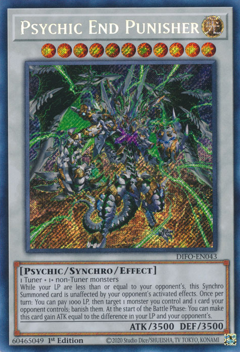 Psychic End Punisher [DIFO-EN043] Secret Rare | Event Horizon Hobbies CA