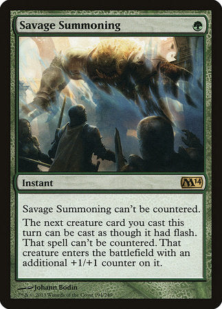 Savage Summoning [Magic 2014] | Event Horizon Hobbies CA