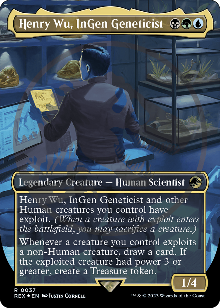 Henry Wu, InGen Geneticist Emblem (Borderless) [Jurassic World Collection Tokens] | Event Horizon Hobbies CA