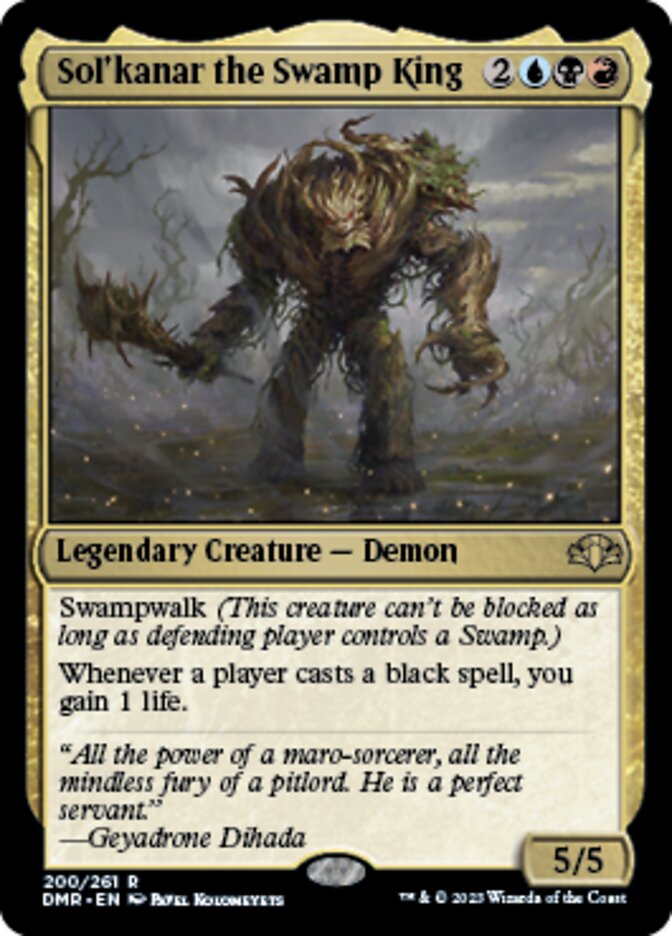 Sol'kanar the Swamp King [Dominaria Remastered] | Event Horizon Hobbies CA