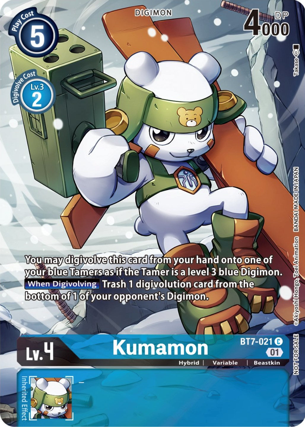 Kumamon [BT7-021] (2nd Anniversary Frontier Card) [Next Adventure Promos] | Event Horizon Hobbies CA