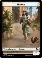 Zombie Knight // Human (6) Double-Sided Token [March of the Machine Commander Tokens] | Event Horizon Hobbies CA