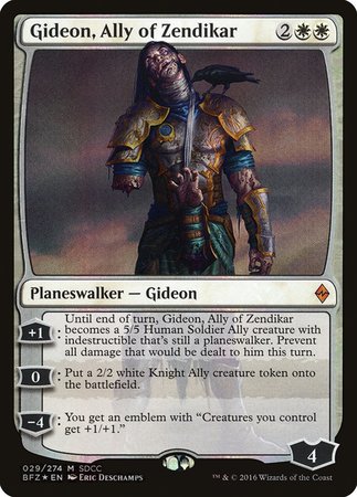 Gideon, Ally of Zendikar SDCC 2016 EXCLUSIVE [San Diego Comic-Con 2016] | Event Horizon Hobbies CA