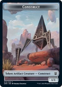 Construct // Kor Warrior Double-sided Token [Zendikar Rising Tokens] | Event Horizon Hobbies CA