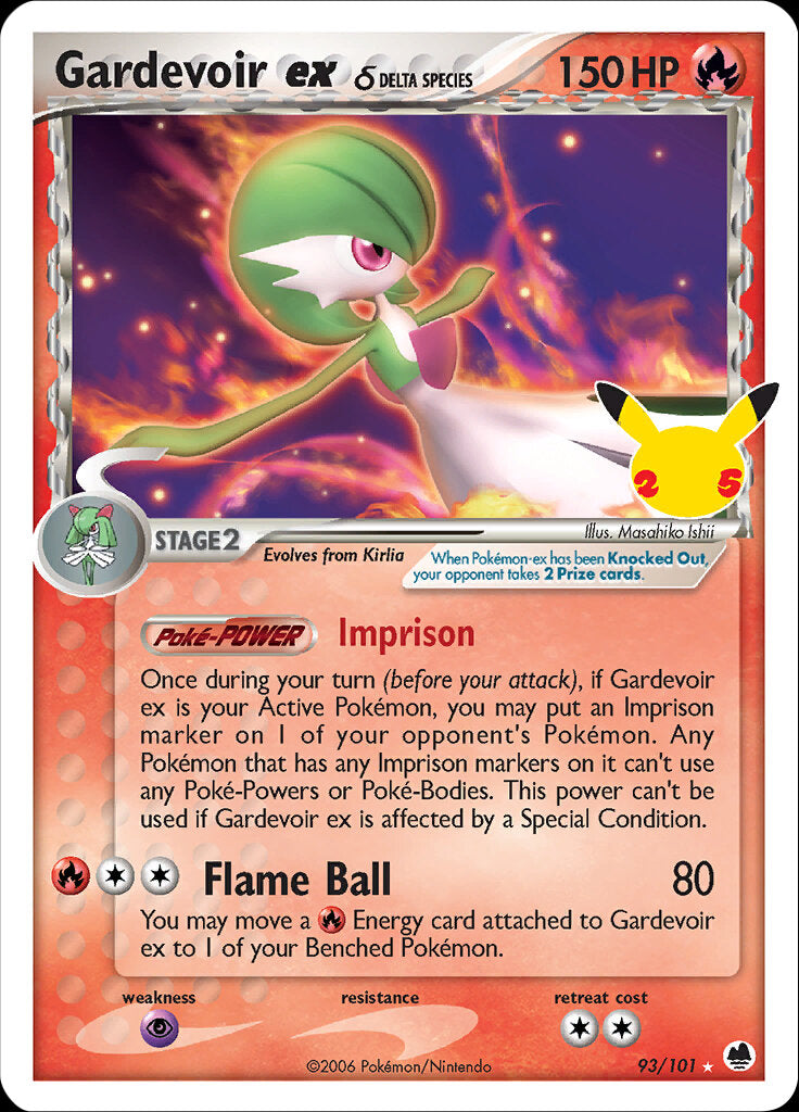 Gardevoir ex (93/101) (Delta Species) [Celebrations: 25th Anniversary - Classic Collection] | Event Horizon Hobbies CA