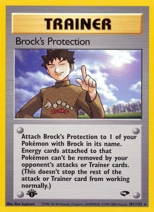 Brock's Protection (101/132) [Gym Challenge 1st Edition] | Event Horizon Hobbies CA