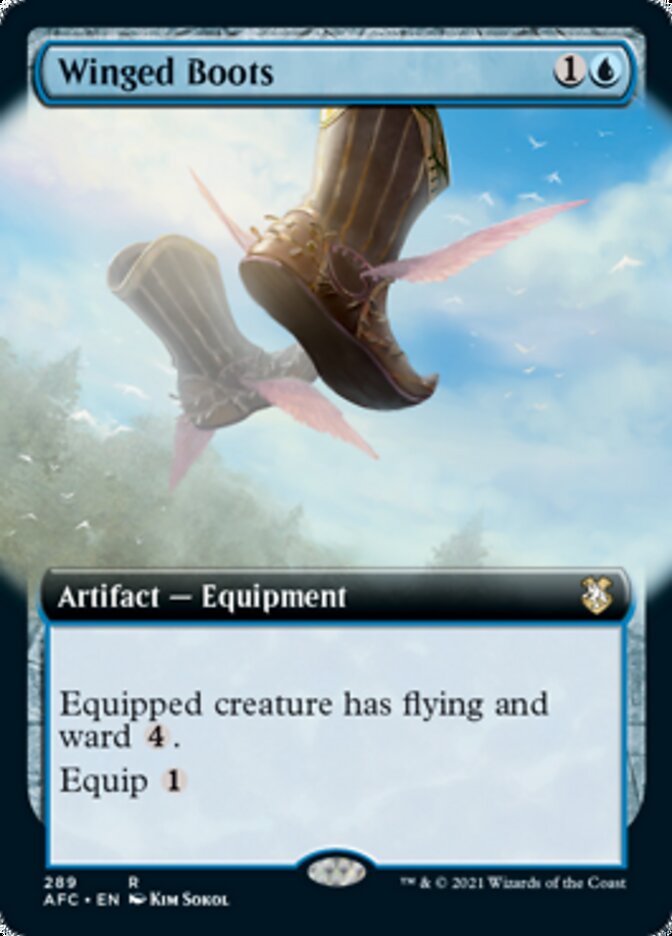 Winged Boots (Extended) [Dungeons & Dragons: Adventures in the Forgotten Realms Commander] | Event Horizon Hobbies CA