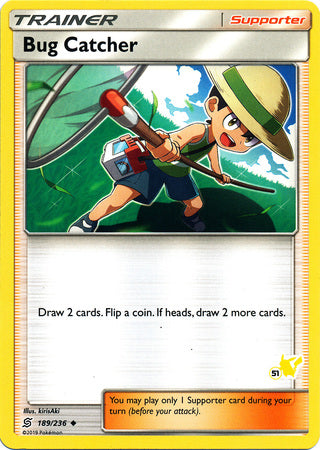 Bug Catcher (189/236) (Pikachu Stamp #51) [Battle Academy 2020] | Event Horizon Hobbies CA