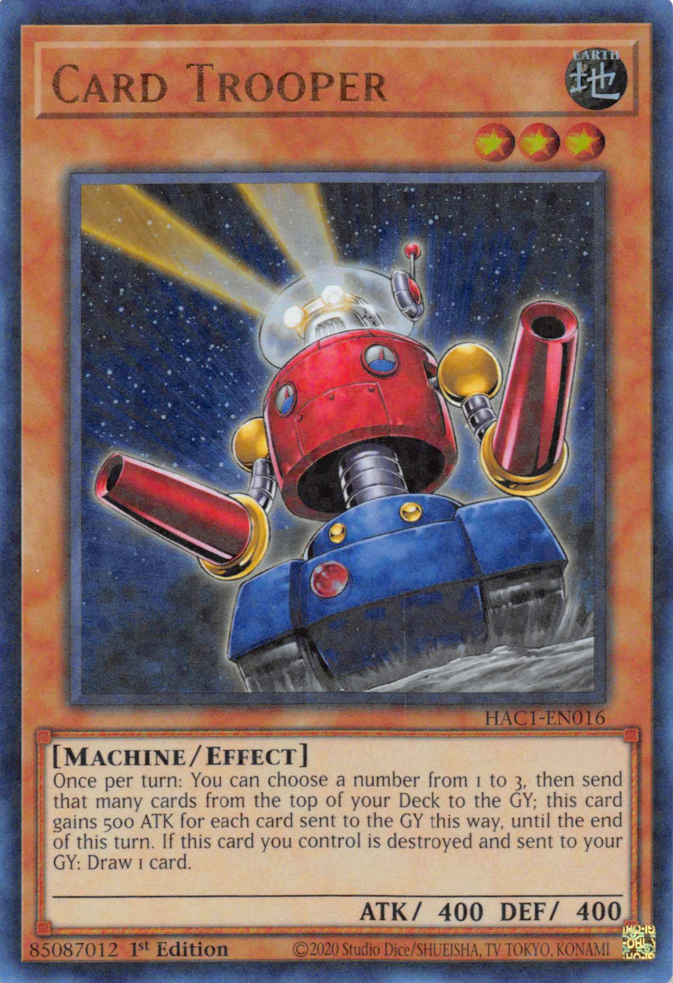 Card Trooper (Duel Terminal) [HAC1-EN016] Parallel Rare | Event Horizon Hobbies CA