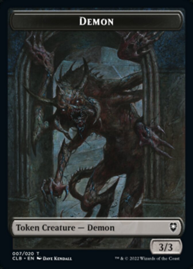 Demon Token [Commander Legends: Battle for Baldur's Gate Tokens] | Event Horizon Hobbies CA