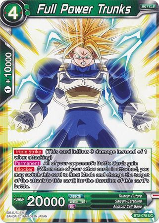 Full Power Trunks (BT2-078) [Union Force] | Event Horizon Hobbies CA