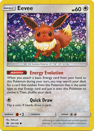 Eevee (101/149) (General Mills Promo) [Sun & Moon: Base Set] | Event Horizon Hobbies CA