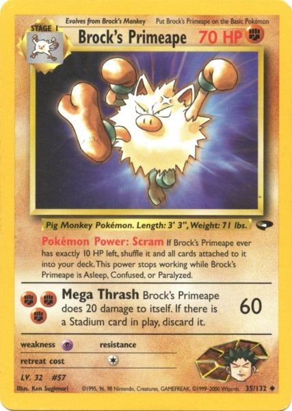 Brock's Primeape (35/132) [Gym Challenge Unlimited] | Event Horizon Hobbies CA