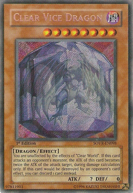 Clear Vice Dragon [SOVR-EN098] Secret Rare | Event Horizon Hobbies CA