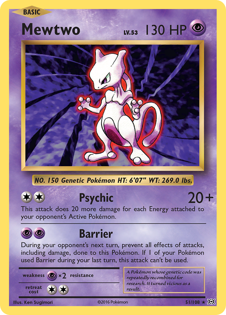 Mewtwo (51/108) [XY: Evolutions] | Event Horizon Hobbies CA