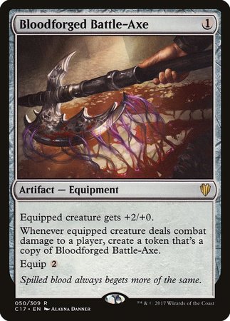 Bloodforged Battle-Axe [Commander 2017] | Event Horizon Hobbies CA