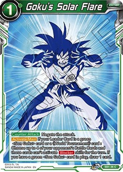 Goku's Solar Flare (EB1-36) [Battle Evolution Booster] | Event Horizon Hobbies CA