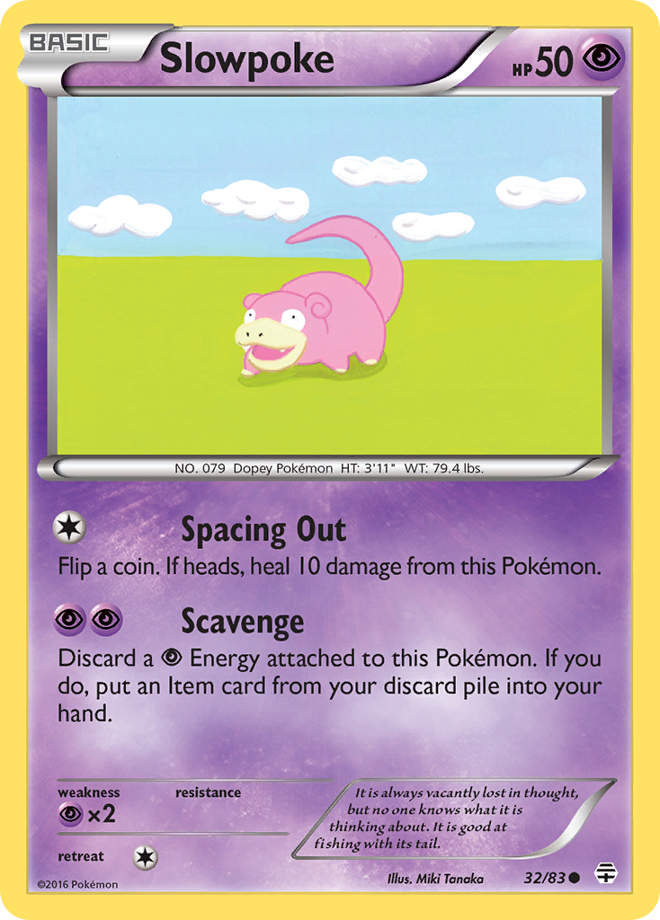 Slowpoke (32/83) [XY: Generations] | Event Horizon Hobbies CA