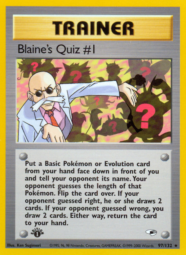 Blaine's Quiz #1 (97/132) [Gym Heroes 1st Edition] | Event Horizon Hobbies CA