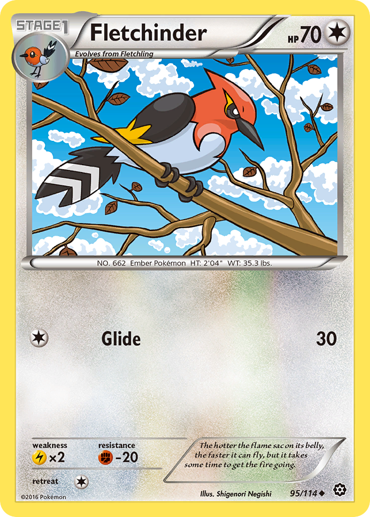 Fletchinder (95/114) [XY: Steam Siege] | Event Horizon Hobbies CA