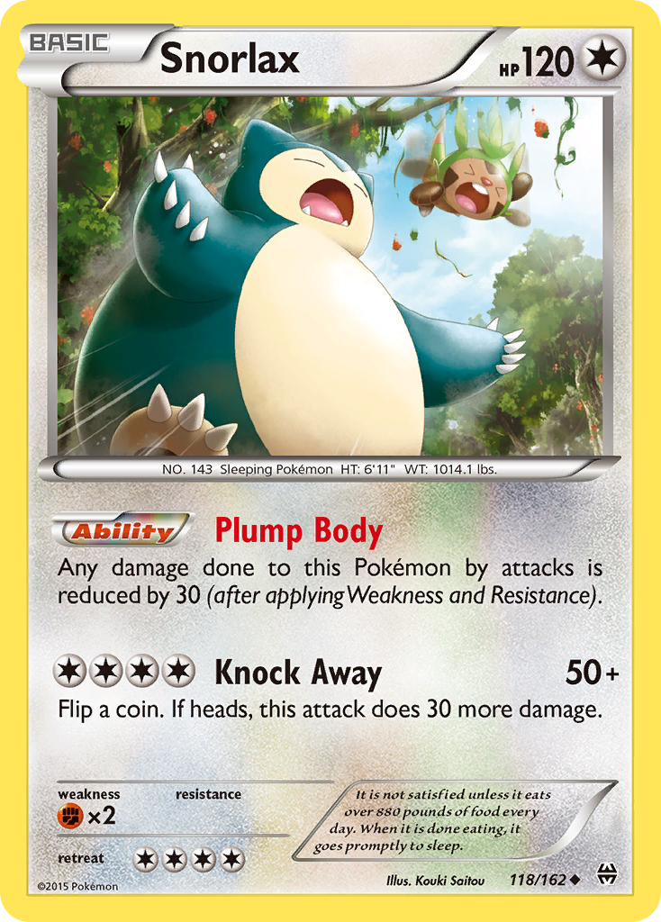 Snorlax (118/162) [XY: BREAKthrough] | Event Horizon Hobbies CA