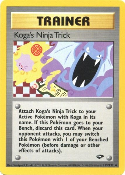 Koga's Ninja Trick (115/132) [Gym Challenge Unlimited] | Event Horizon Hobbies CA