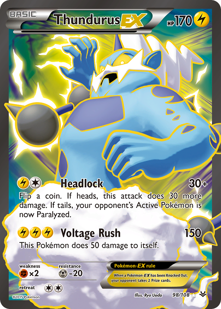 Thundurus EX (98/108) [XY: Roaring Skies] | Event Horizon Hobbies CA