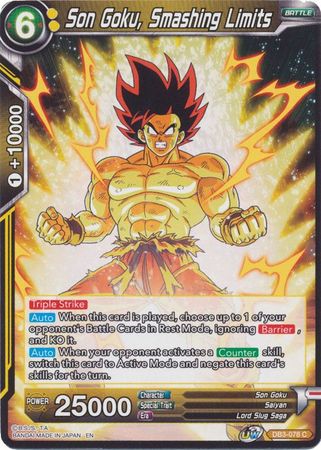 Son Goku, Smashing Limits (DB3-078) [Giant Force] | Event Horizon Hobbies CA