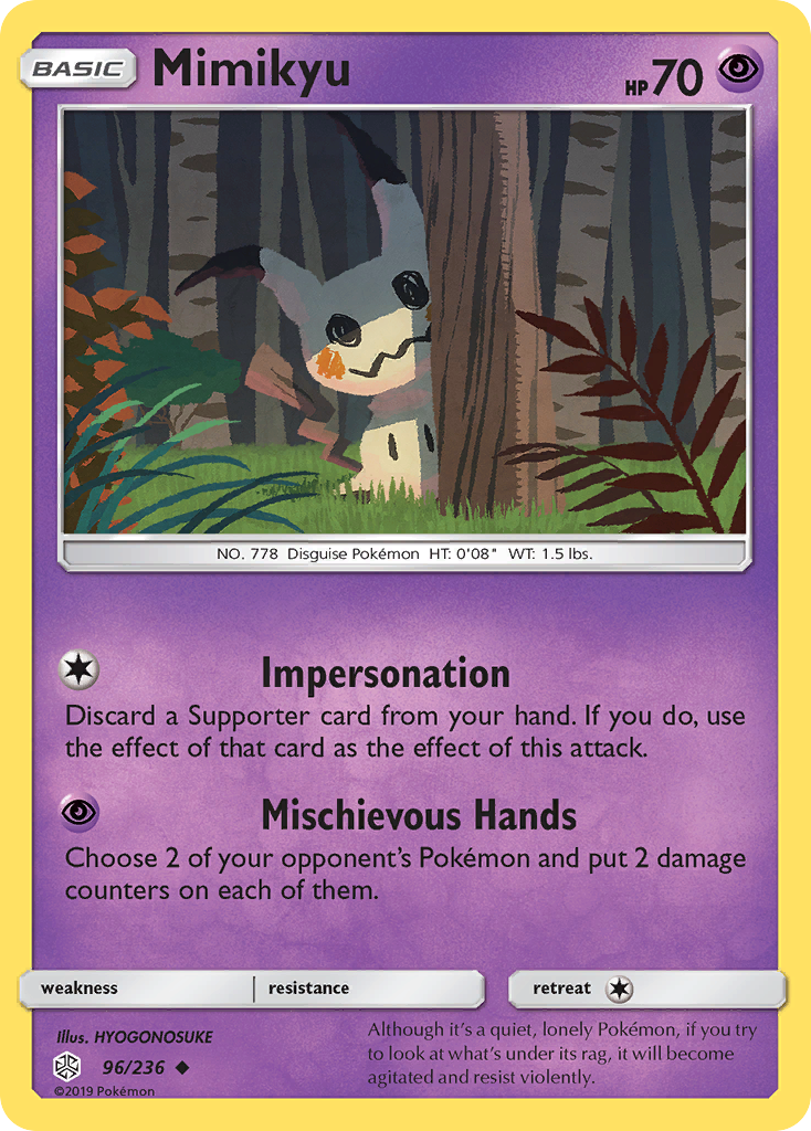 Mimikyu (96/236) [Sun & Moon: Cosmic Eclipse] | Event Horizon Hobbies CA