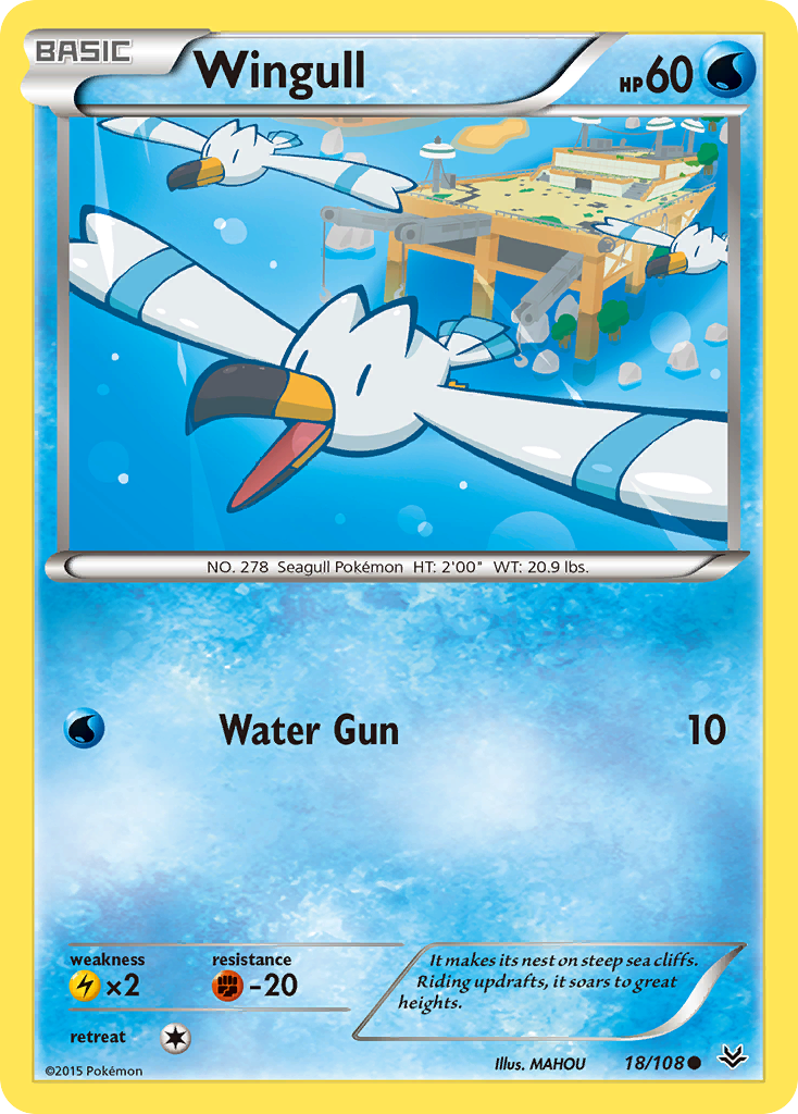 Wingull (18/108) [XY: Roaring Skies] | Event Horizon Hobbies CA