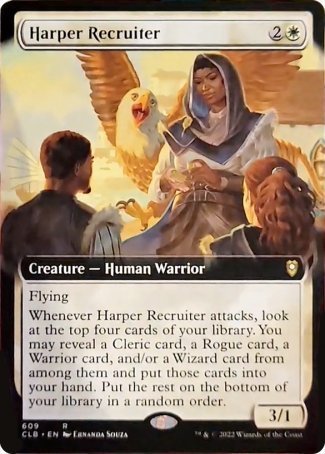 Harper Recruiter (Extended Art) [Commander Legends: Battle for Baldur's Gate] | Event Horizon Hobbies CA