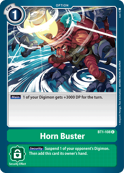 Horn Buster [BT1-108] [Release Special Booster Ver.1.0] | Event Horizon Hobbies CA