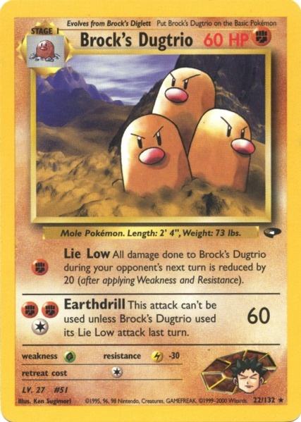 Brock's Dugtrio (22/132) [Gym Challenge Unlimited] | Event Horizon Hobbies CA