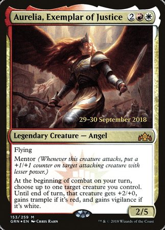 Aurelia, Exemplar of Justice [Guilds of Ravnica Promos] | Event Horizon Hobbies CA