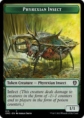 Phyrexian Mite // Phyrexian Insect Double-Sided Token [Phyrexia: All Will Be One Commander Tokens] | Event Horizon Hobbies CA