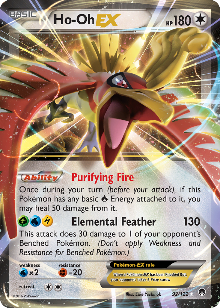 Ho-Oh EX (92/122) [XY: BREAKpoint] | Event Horizon Hobbies CA