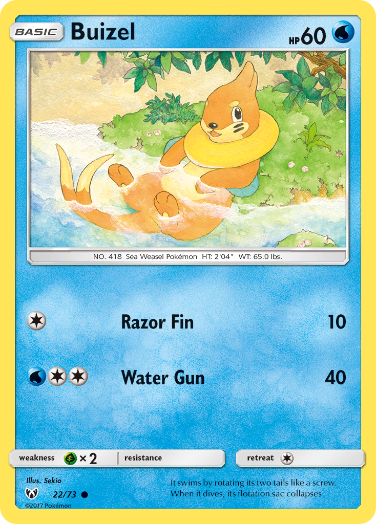 Buizel (22/73) [Sun & Moon: Shining Legends] | Event Horizon Hobbies CA