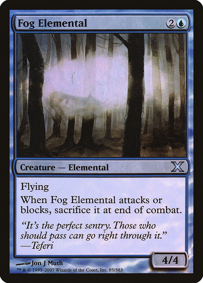 Fog Elemental (Premium Foil) [Tenth Edition] | Event Horizon Hobbies CA