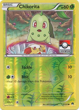 Chikorita (1/122) (League Promo) [XY: BREAKpoint] | Event Horizon Hobbies CA