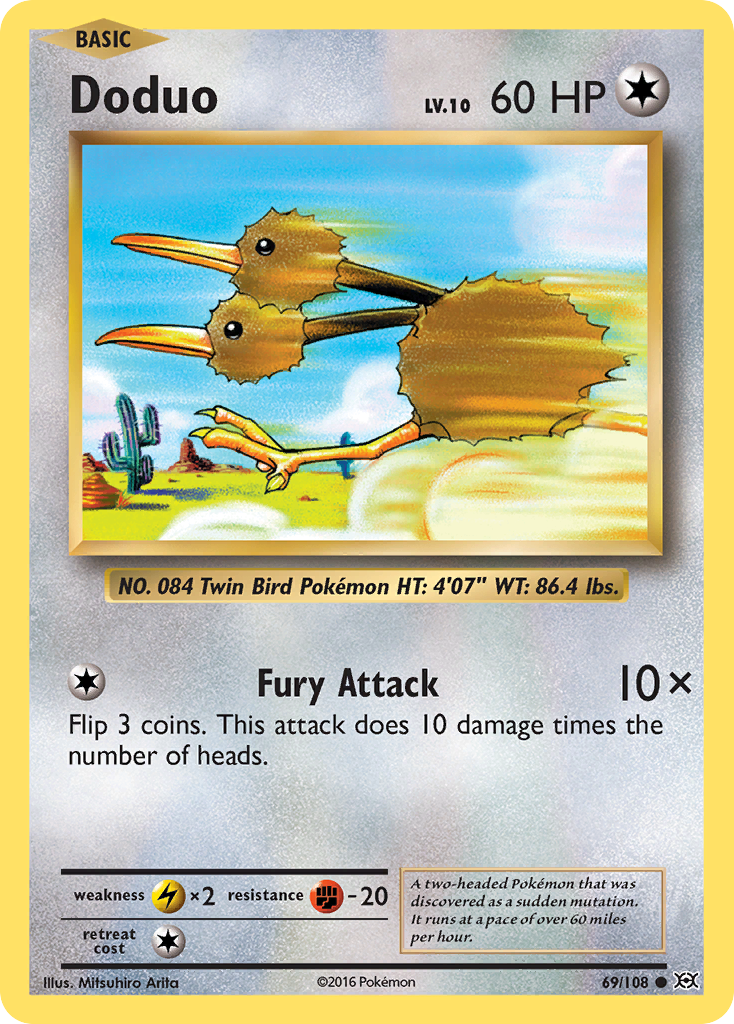 Doduo (69/108) [XY: Evolutions] | Event Horizon Hobbies CA