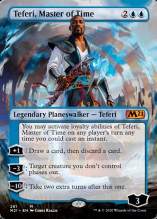 Teferi, Master of Time (Borderless) [Core Set 2021] | Event Horizon Hobbies CA