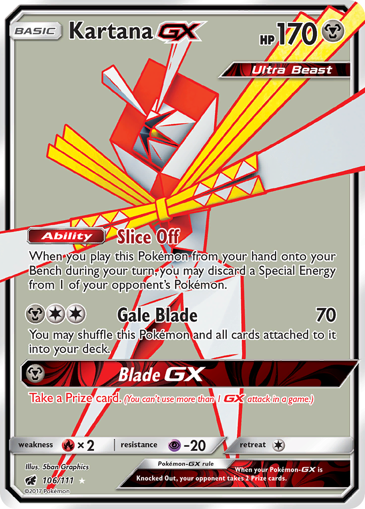 Kartana GX (106/111) [Sun & Moon: Crimson Invasion] | Event Horizon Hobbies CA