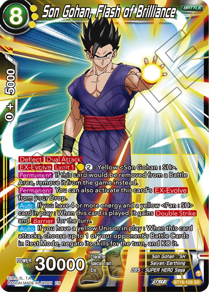 Son Gohan, Flash of Brilliance (BT18-109) [Dawn of the Z-Legends] | Event Horizon Hobbies CA