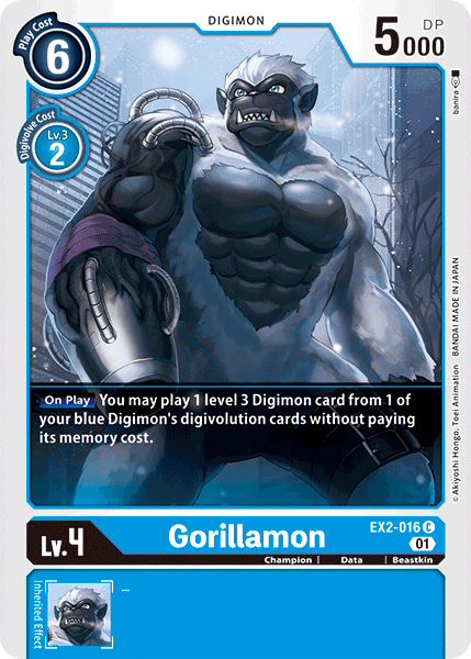 Gorillamon [EX2-016] [Digital Hazard] | Event Horizon Hobbies CA
