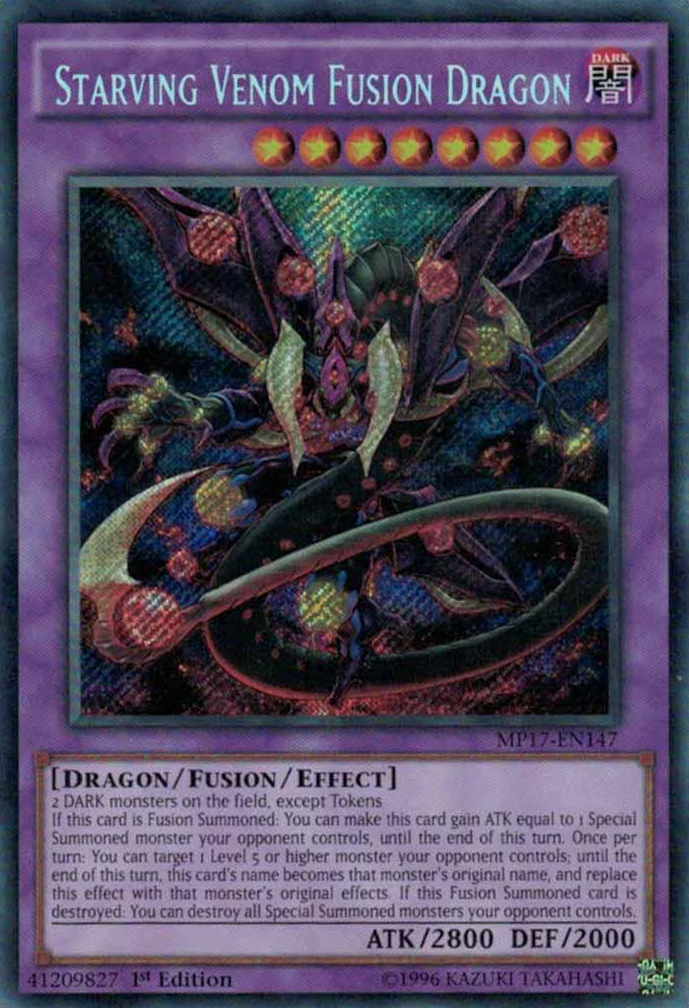 Starving Venom Fusion Dragon [MP17-EN147] Secret Rare | Event Horizon Hobbies CA